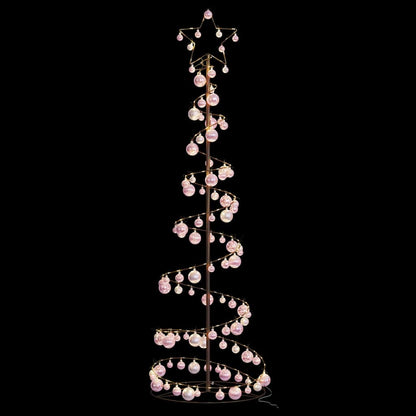 LED Christmas Tree with Baubles 120 LEDs Warm White 180 cm