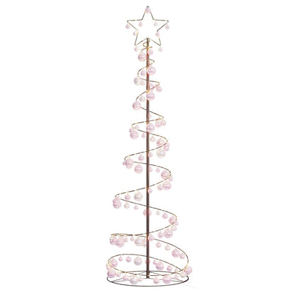 LED Christmas Tree with Baubles 120 LEDs Warm White 180 cm