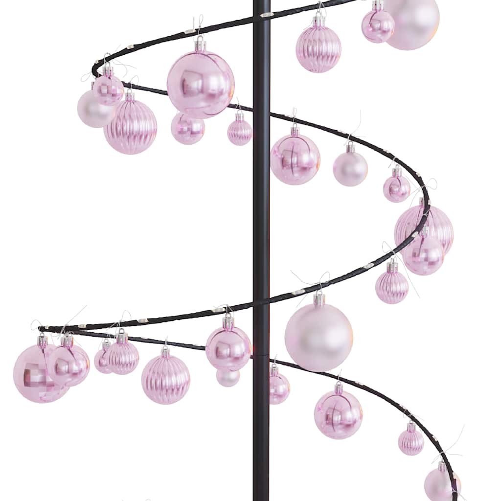 LED Christmas Tree with Baubles 120 LEDs Warm White 180 cm