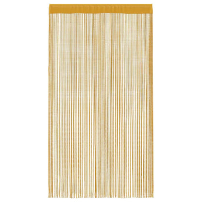 String Curtains 2 pcs Gold 140x250 cm