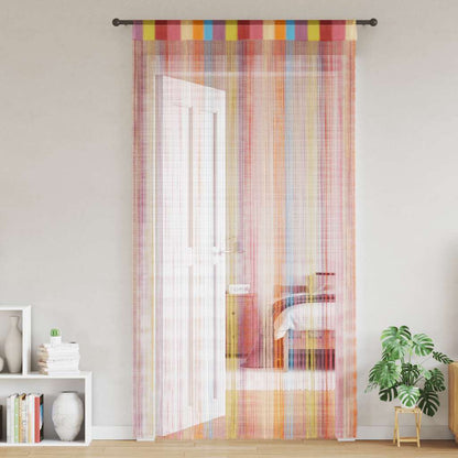 String Curtains 2 pcs Multicolour 140x250 cm