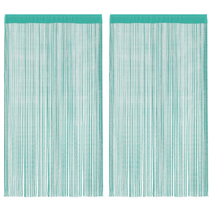 String Curtains 2 pcs Turquoise 140x250 cm