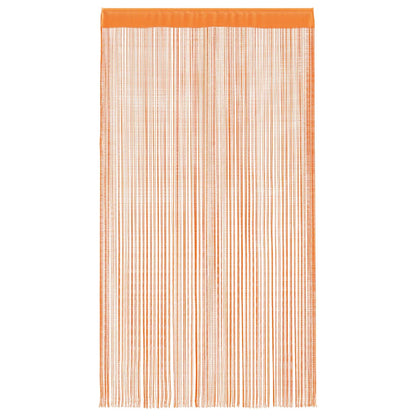 String Curtains 2 pcs Orange 100x250 cm