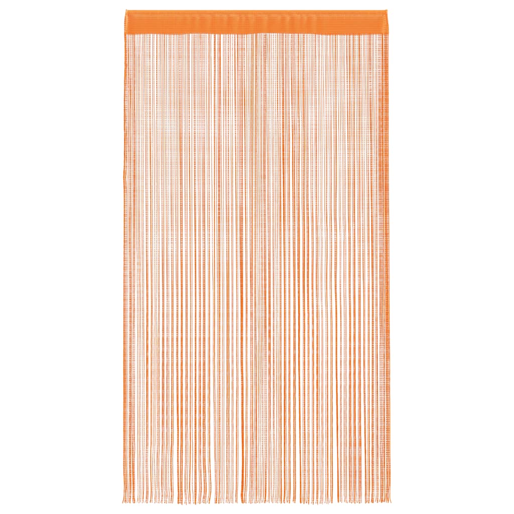 String Curtains 2 pcs Orange 140x250 cm