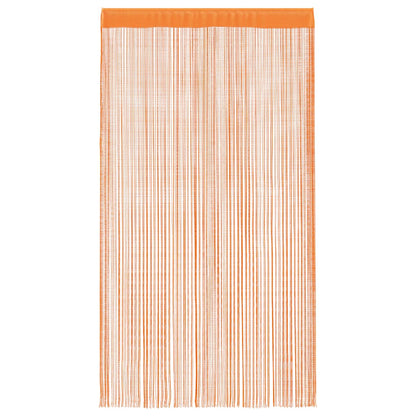 String Curtains 2 pcs Orange 140x250 cm