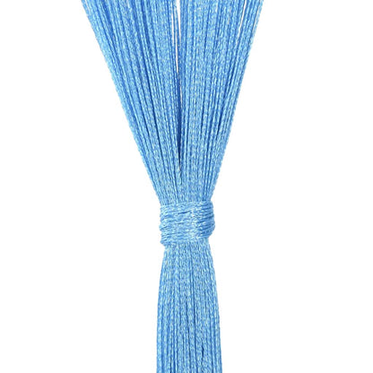 String Curtains 2 pcs Light Blue 140x250 cm