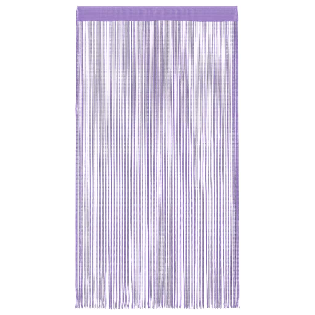 String Curtains 2 pcs Purple 140x250 cm