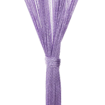 String Curtains 2 pcs Purple 140x250 cm