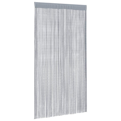 String Curtains 2 pcs Light Grey 100x250 cm