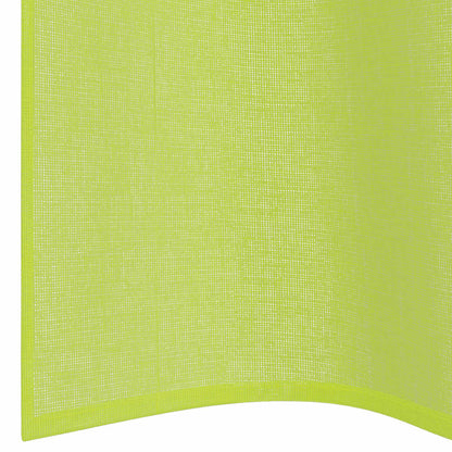 Voile Curtains with Grommets 2 pcs Apple Green 140x140 cm