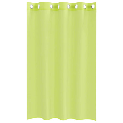 Voile Curtains with Grommets 2 pcs Apple Green 140x175 cm