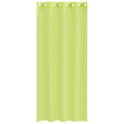 Voile Curtains with Grommets 2 pcs Apple Green 140x245 cm