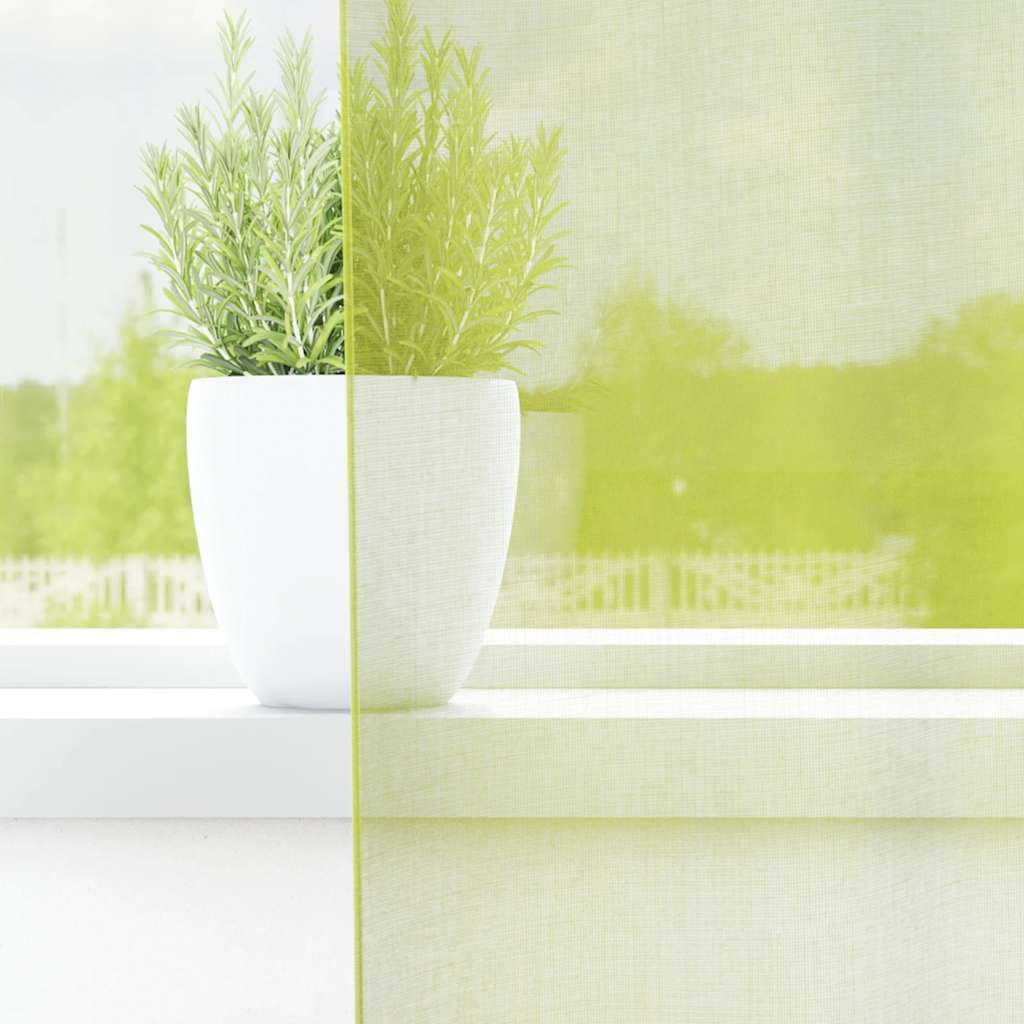 Voile Curtains with Grommets 2 pcs Apple Green 140x260 cm