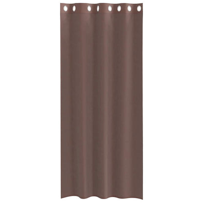 Voile Curtains with Grommets 2 pcs Brown 140x225 cm