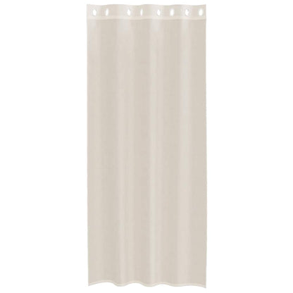 Voile Curtains with Grommets 2 pcs Cream 140x225 cm