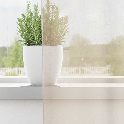 Voile Curtains with Grommets 2 pcs Cream 140x245 cm