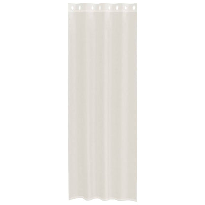 Voile Curtains with Grommets 2 pcs Cream 140x260 cm