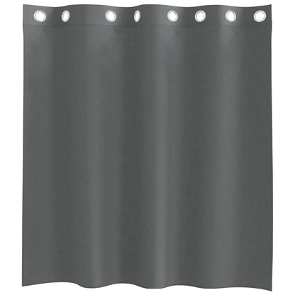 Voile Curtains with Grommets 2 pcs Dark Grey 140x140 cm