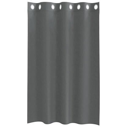 Voile Curtains with Grommets 2 pcs Dark Grey 140x175 cm