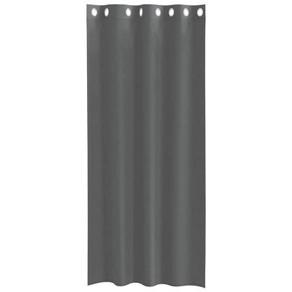 Voile Curtains with Grommets 2 pcs Dark Grey 140x225 cm
