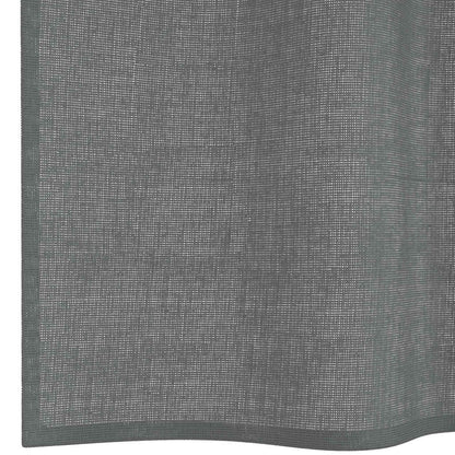 Voile Curtains with Grommets 2 pcs Dark Grey 140x225 cm