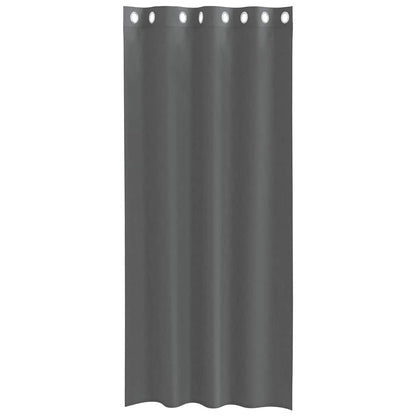 Voile Curtains with Grommets 2 pcs Dark Grey 140x245 cm