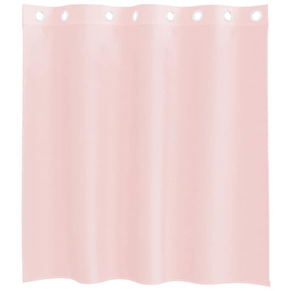 Voile Curtains with Grommets 2 pcs Light Pink 140x140 cm