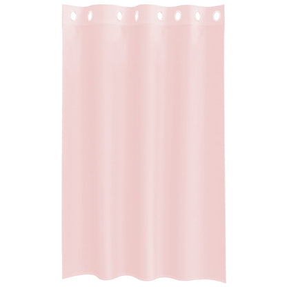 Voile Curtains with Grommets 2 pcs Light Pink 140x175 cm