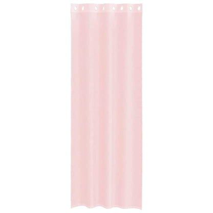 Voile Curtains with Grommets 2 pcs Light Pink 140x260 cm