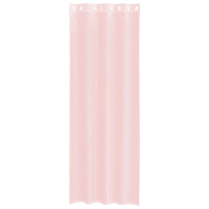 Voile Curtains with Grommets 2 pcs Light Pink 140x300 cm