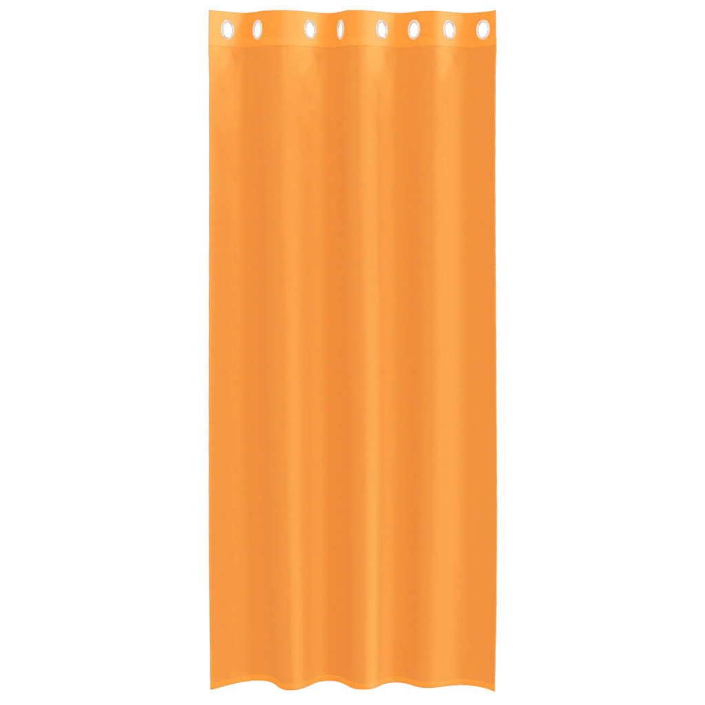 Voile Curtains with Grommets 2 pcs Orange 140x225 cm