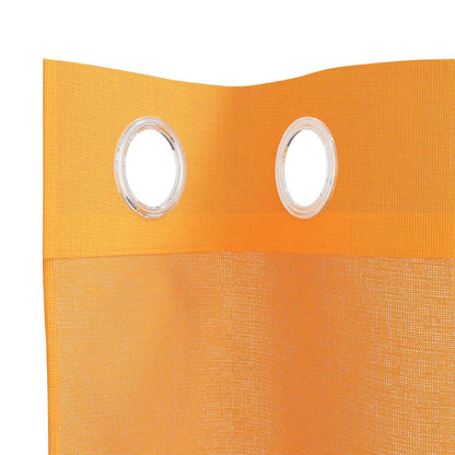 Voile Curtains with Grommets 2 pcs Orange 140x300 cm