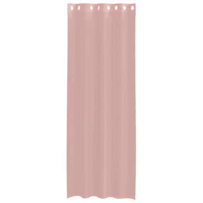 Voile Curtains with Grommets 2 pcs Pink 140x260 cm