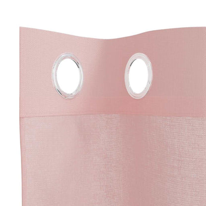 Voile Curtains with Grommets 2 pcs Pink 140x260 cm