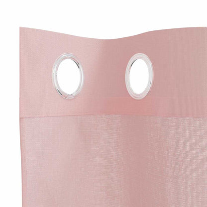 Voile Curtains with Grommets 2 pcs Pink 140x300 cm
