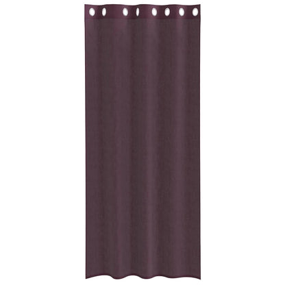 Voile Curtains with Grommets 2 pcs Purple 140x225 cm