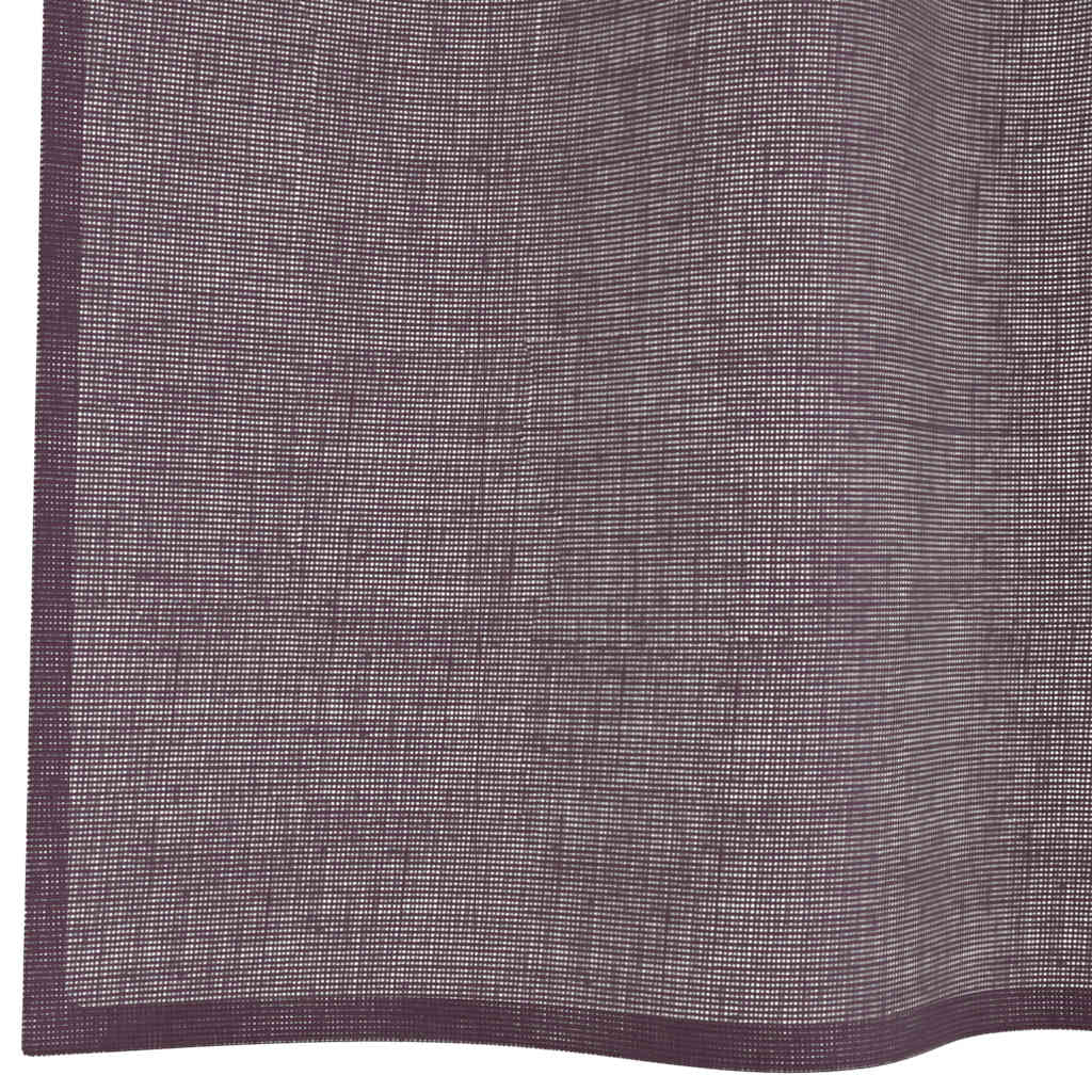 Voile Curtains with Grommets 2 pcs Purple 140x260 cm