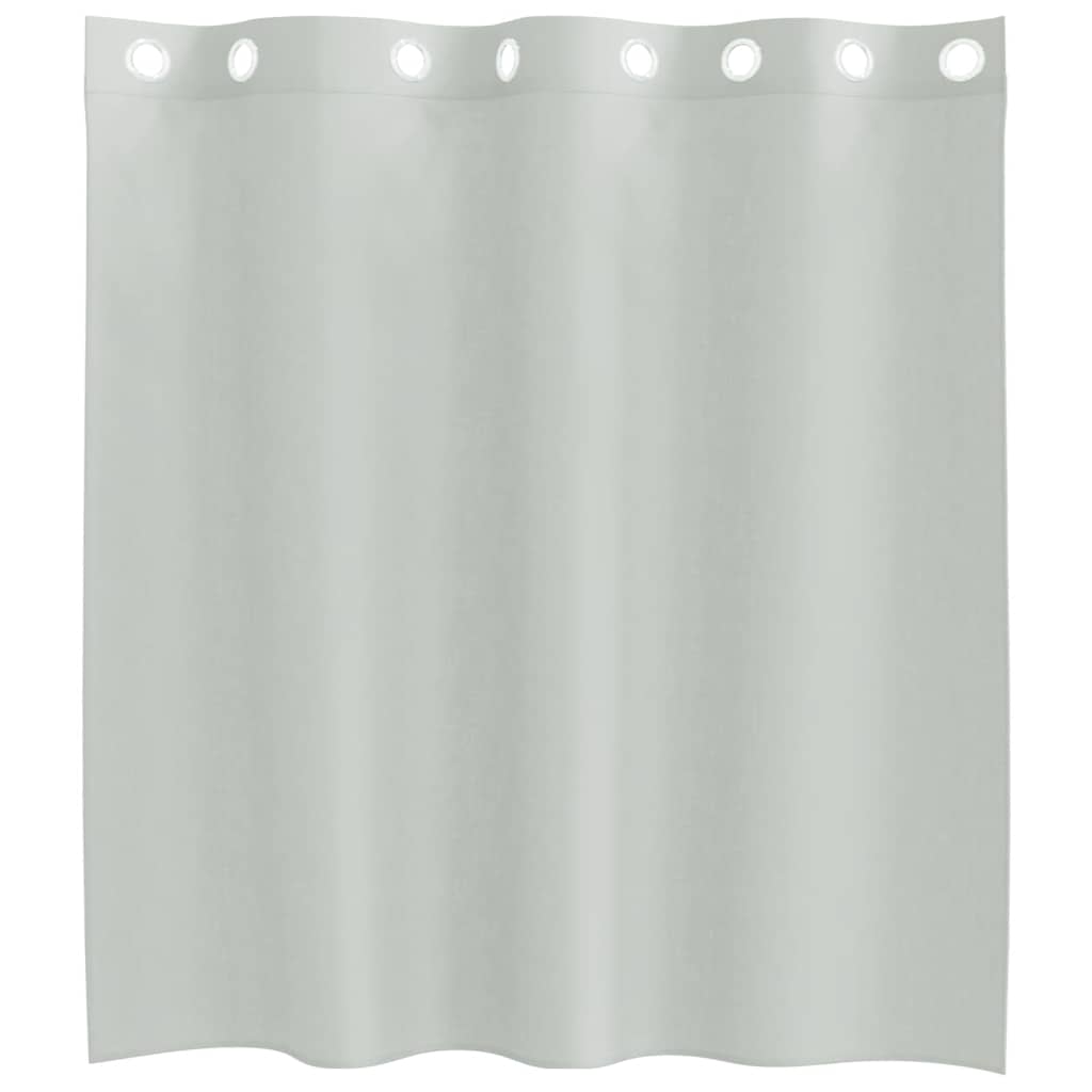 Voile Curtains with Grommets 2 pcs Light Grey 140x140 cm