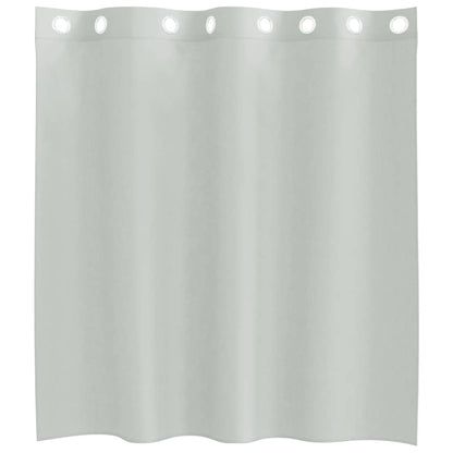 Voile Curtains with Grommets 2 pcs Light Grey 140x140 cm