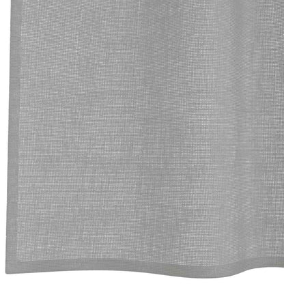 Voile Curtains with Grommets 2 pcs Light Grey 140x140 cm