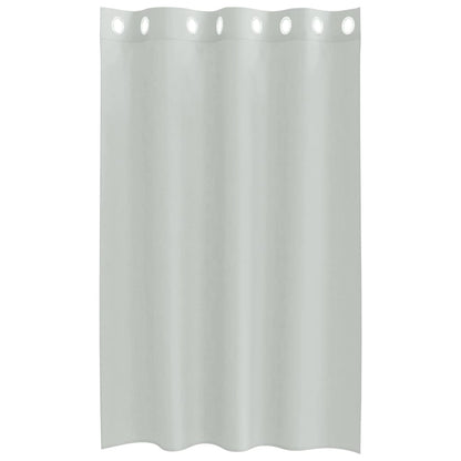 Voile Curtains with Grommets 2 pcs Light Grey 140x175 cm