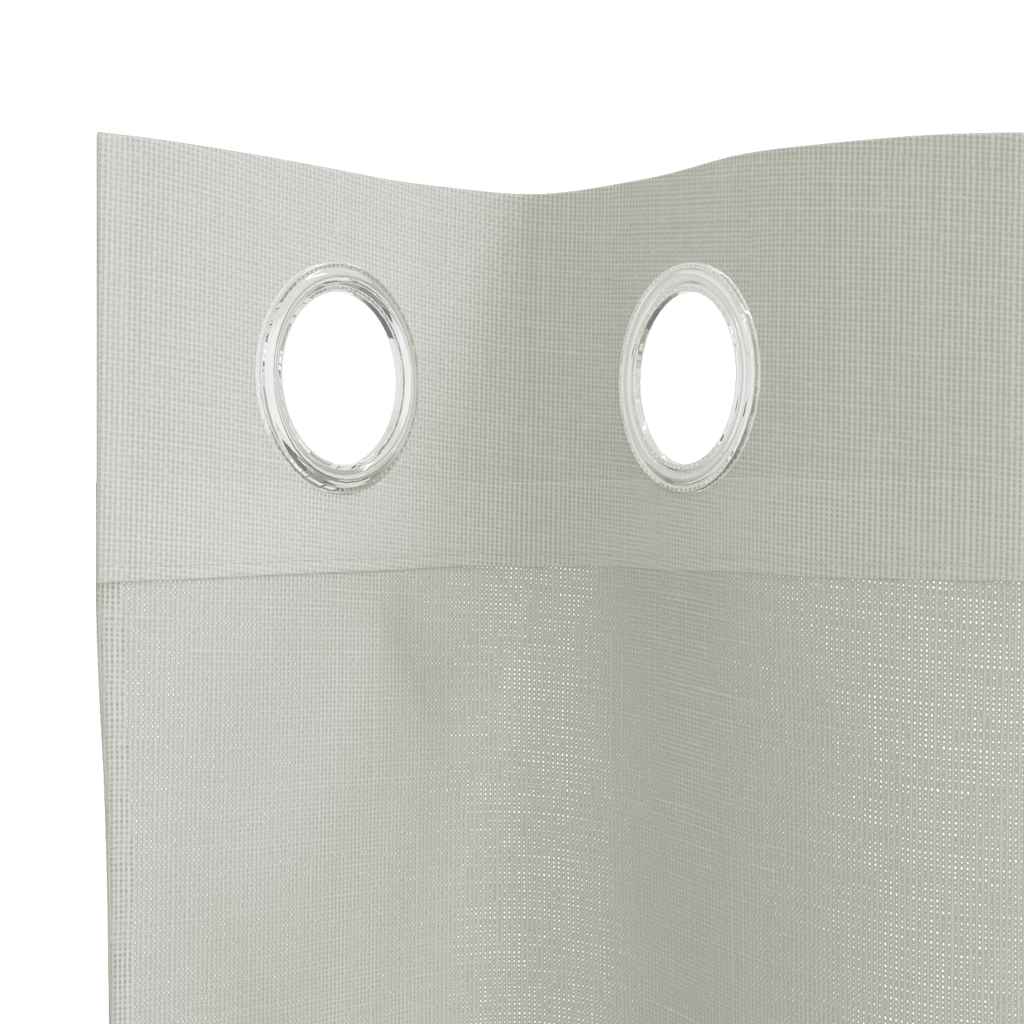 Voile Curtains with Grommets 2 pcs Light Grey 140x175 cm