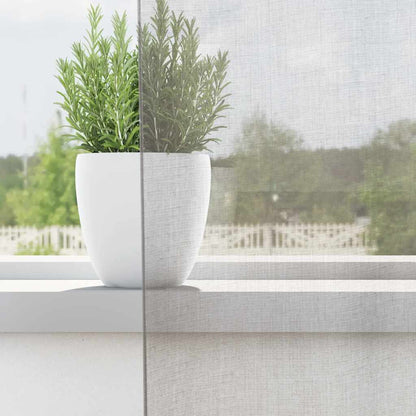 Voile Curtains with Grommets 2 pcs Light Grey 140x225 cm