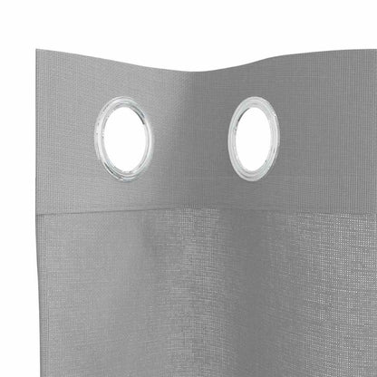 Voile Curtains with Grommets 2 pcs Light Grey 140x225 cm