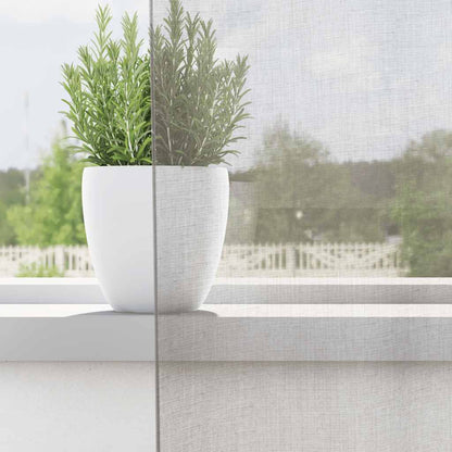 Voile Curtains with Grommets 2 pcs Light Grey 140x245 cm