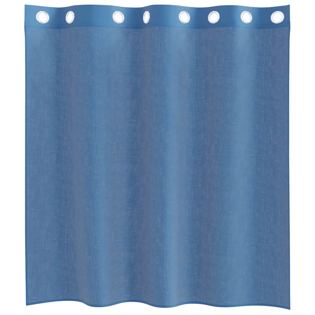 Voile Curtains with Grommets 2 pcs Royal Blue