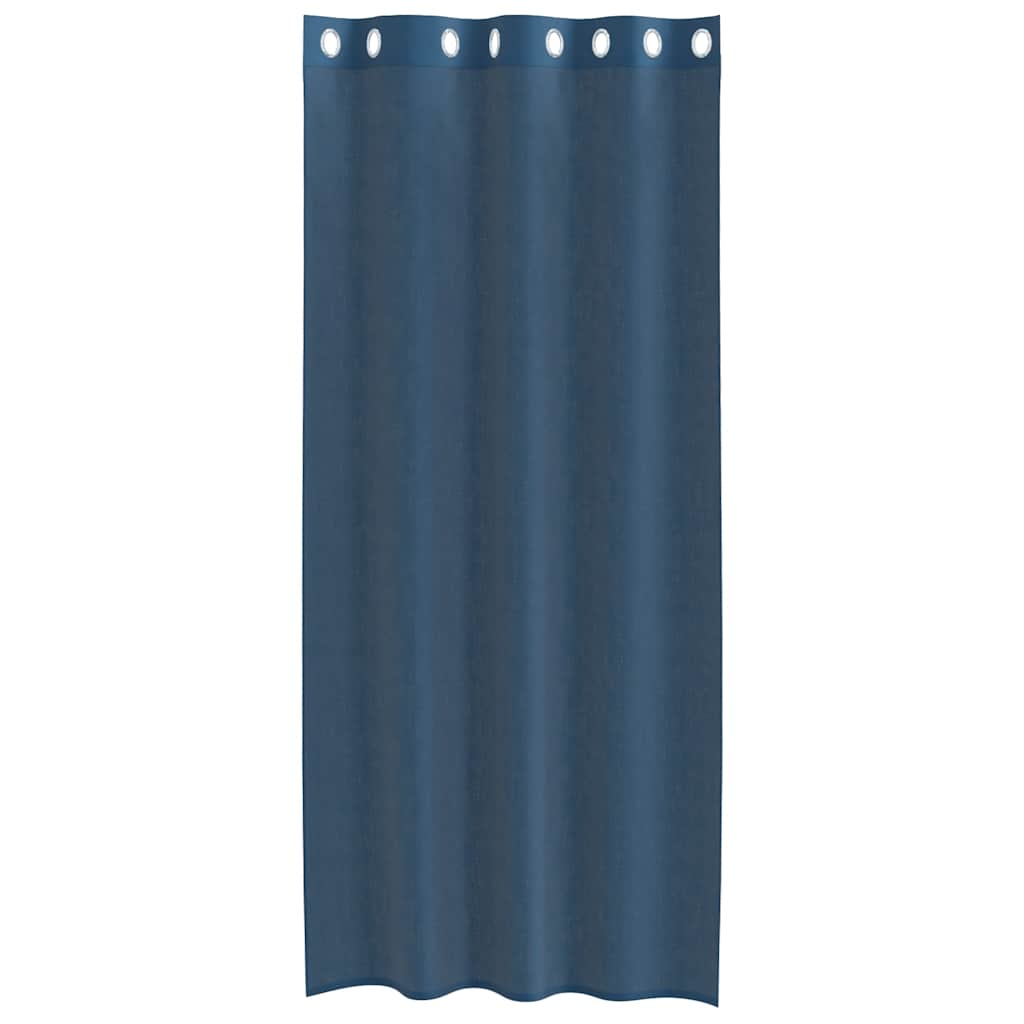 Voile Curtains with Grommets 2 pcs Royal Blue