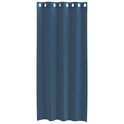 Voile Curtains with Grommets 2 pcs Royal Blue