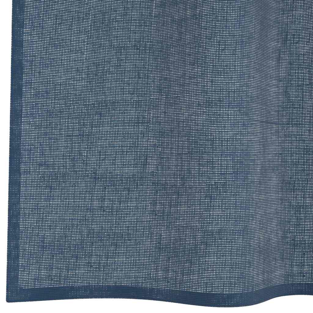 Voile Curtains with Grommets 2 pcs Royal Blue