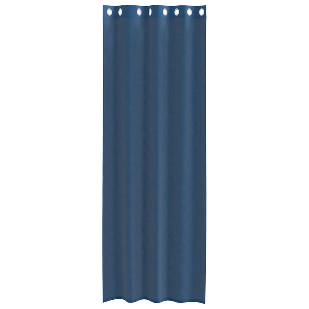 Voile Curtains with Grommets 2 pcs Royal Blue